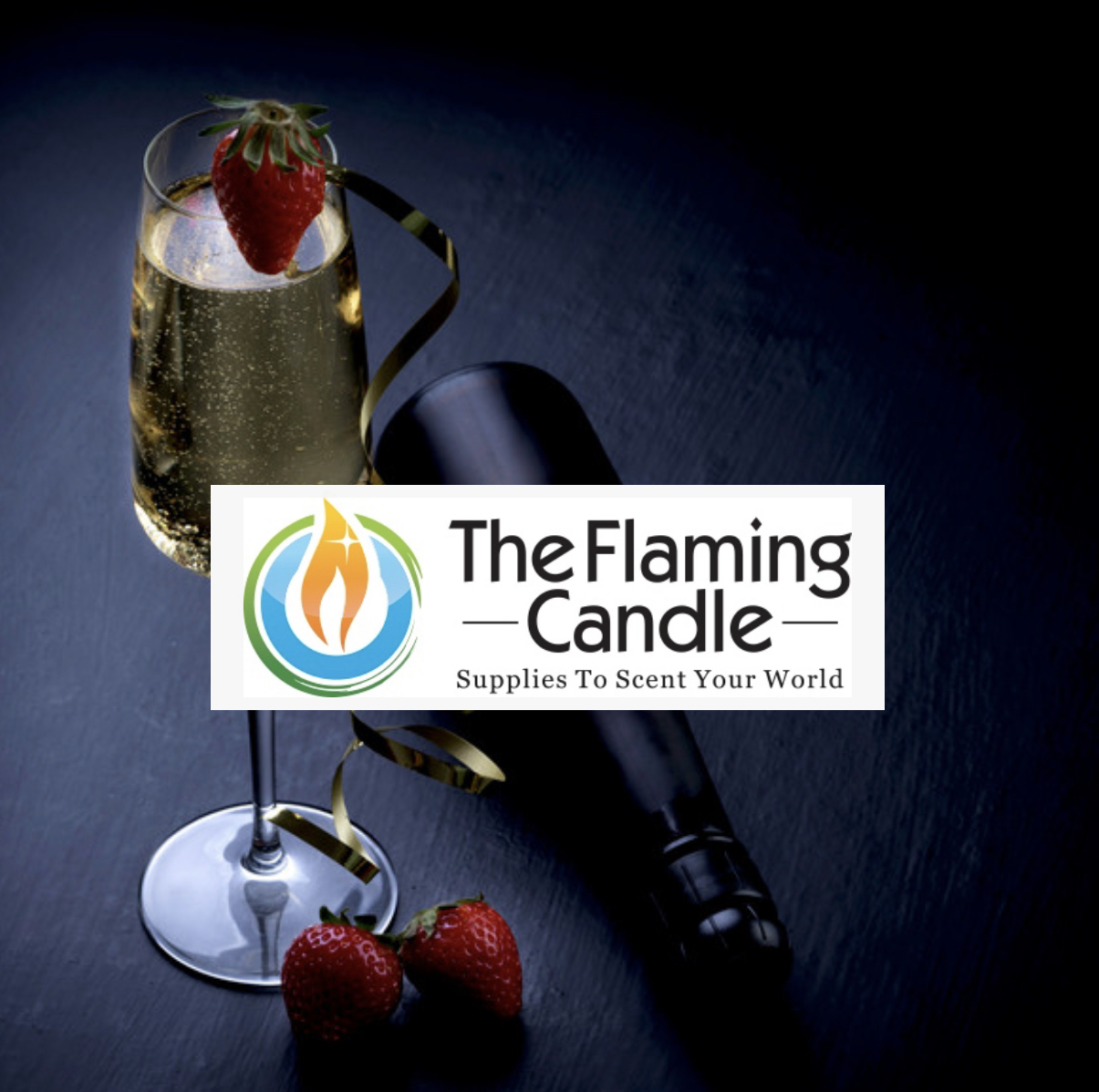 The flaming candle